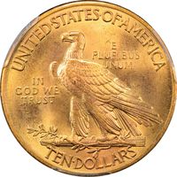 1932 Indian Gold Eagle ($10) Reverse Image
