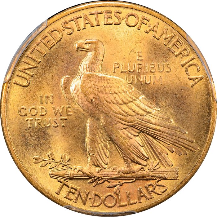 1932 Indian Gold Eagle ($10) Reverse Image