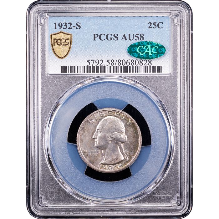 1932-S Washington Quarter (25c) Obverse Slab Image