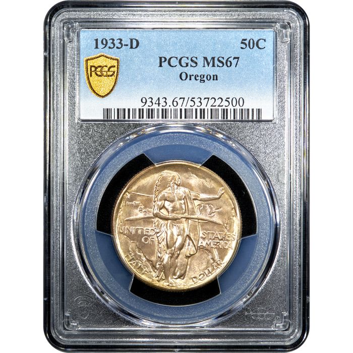 1933-D Oregon Commem Half Dollar (50c) Obverse Image