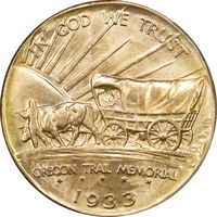 1933-D Oregon Commem Half Dollar (50c) Photo 4