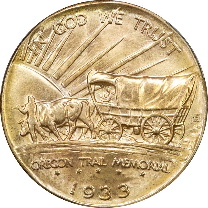 1933-D Oregon Commem Half Dollar (50c) Photo 4