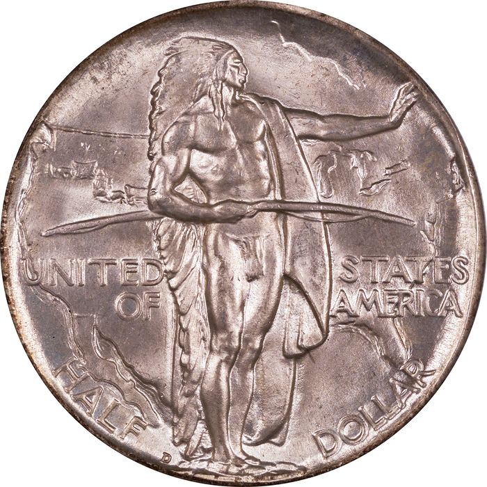 1933-D Oregon Commemorative Half Dollar (50c) Obverse Image