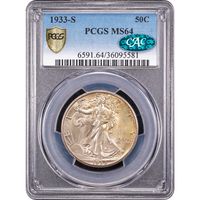 1933-S Walking Liberty Half (50c) Obverse Slab Image