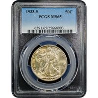 1933-S Walking Liberty Half Dollar (50c) Obverse Image