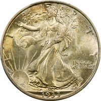 1933-S Walking Liberty Half Dollar (50c) Photo 3