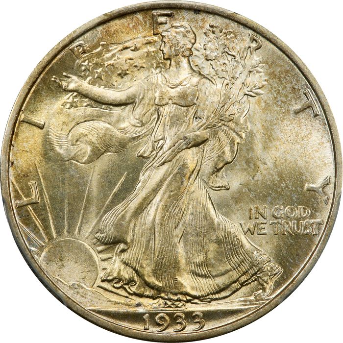 1933-S Walking Liberty Half Dollar (50c) Photo 3