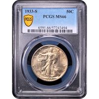 1933-S Walking Liberty Half Dollar (50c) Obverse Image