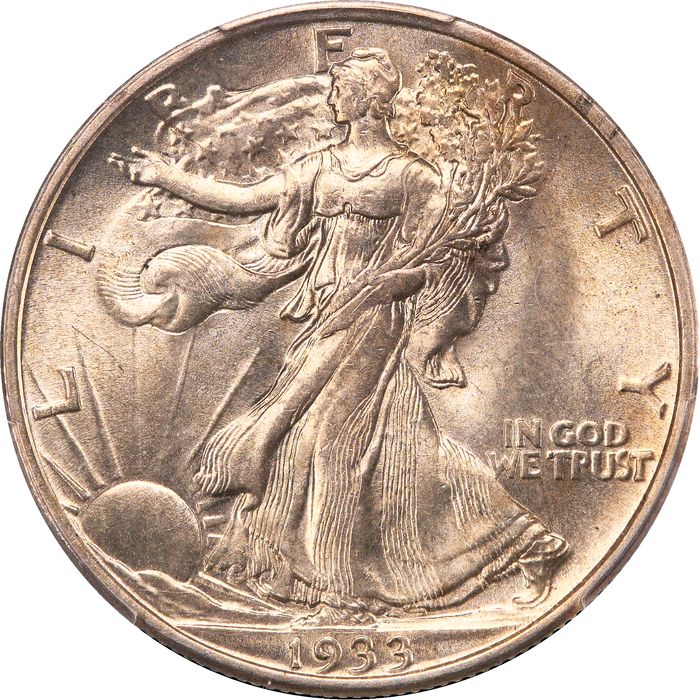 1933-S Walking Liberty Half Dollar (50c) Photo 3