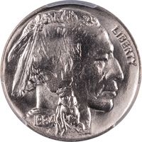 1934 Buffalo Nickel (5c) Obverse Image
