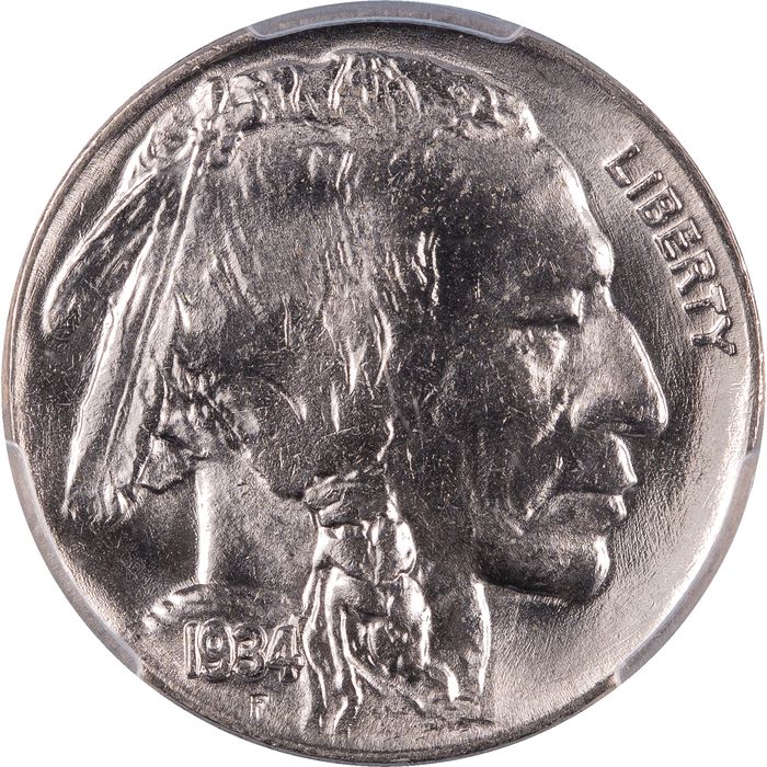 1934 Buffalo Nickel (5c) Obverse Image