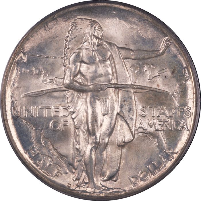 1934-D Oregon Commemorative Half Dollar (50c) OGH Obverse Image
