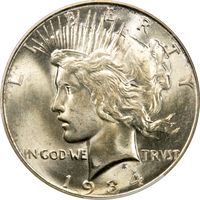 1934-D Peace Dollar ($1) Obverse Image