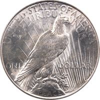 1934-D Peace Dollar ($1) Reverse Image
