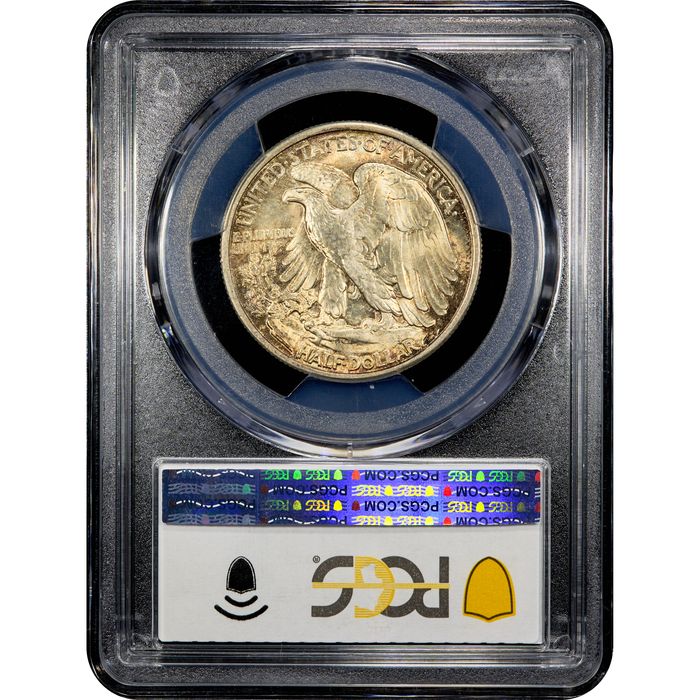 1934-D Walking Liberty Half Dollar (50c) Reverse Slab Image