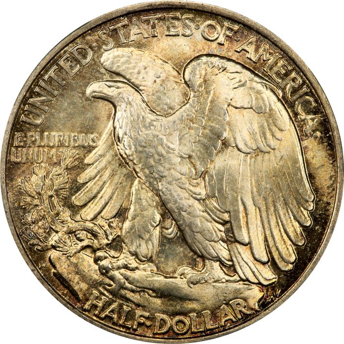 1934-D Walking Liberty Half Dollar (50c) Reverse Image
