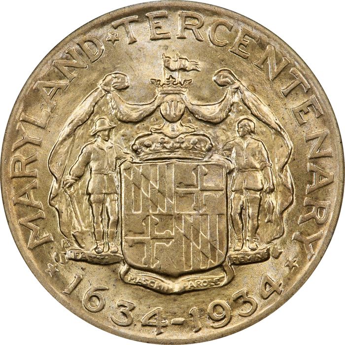1934 Maryland Commem Half Dollar (50c) Photo 4
