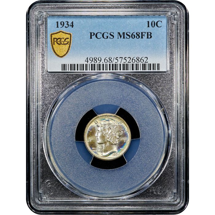 1934 Mercury Dime (10c) Obverse Image