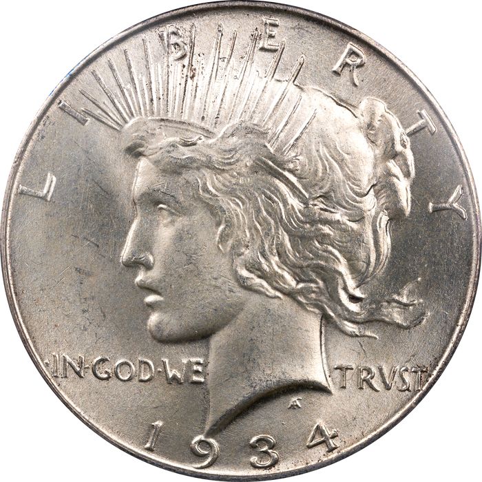 1934 Peace Dollar ($1) Obverse Image