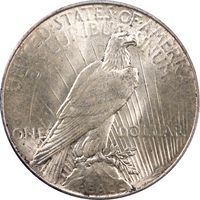 1934 Peace Dollar ($1) Reverse Image
