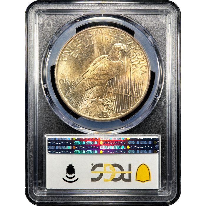 1934 Peace Dollar ($1) Reverse Slab Image