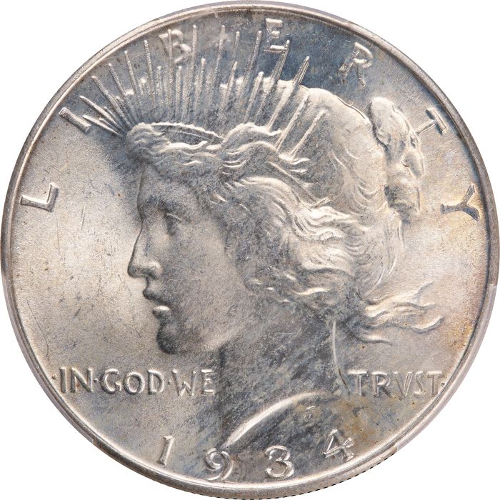 1934 Peace Dollar ($1) Photo 3