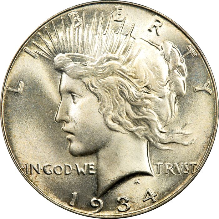 1934 Peace Dollar ($1) Obverse Image