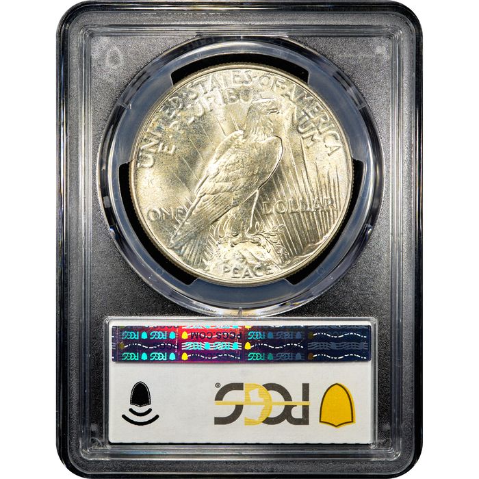 1934 Peace Dollar ($1) Reverse Slab Image