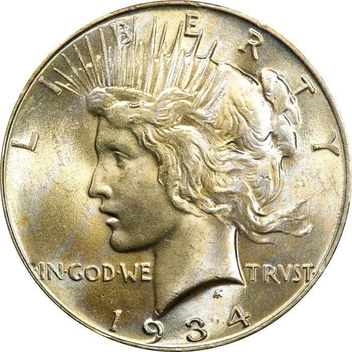 1934 Peace Dollar ($1) Obverse Image