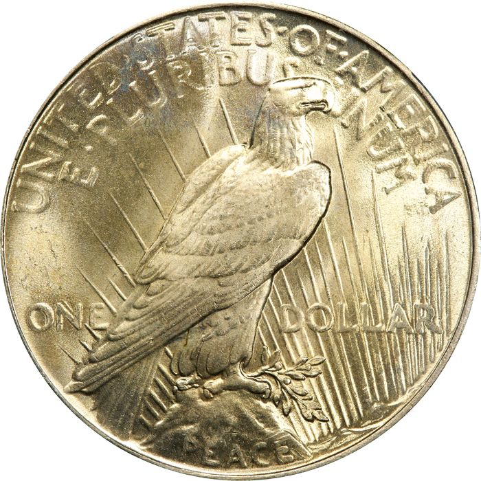 1934 Peace Dollar ($1) Reverse Image