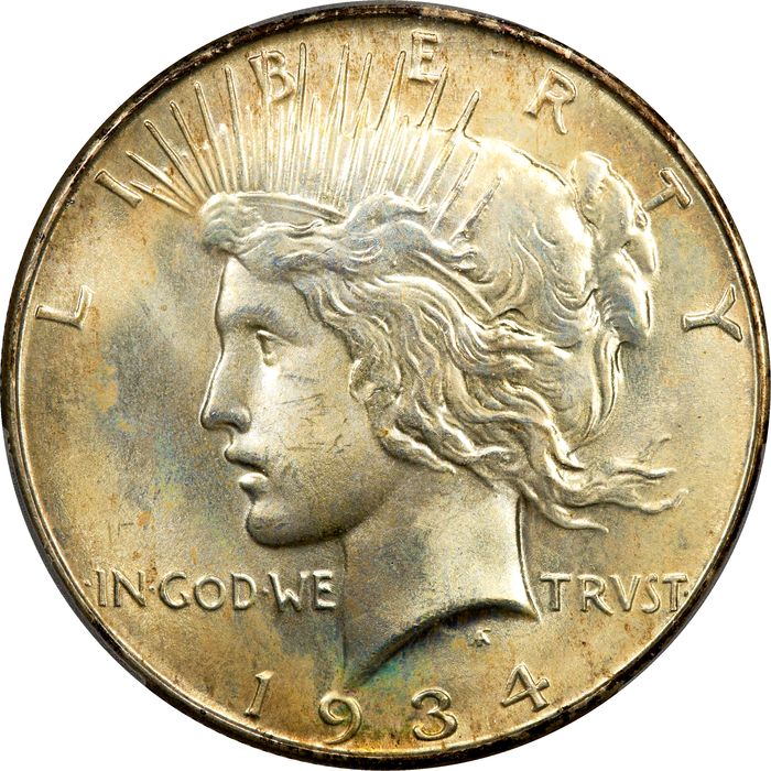 1934 Peace Dollar ($1) Obverse Image