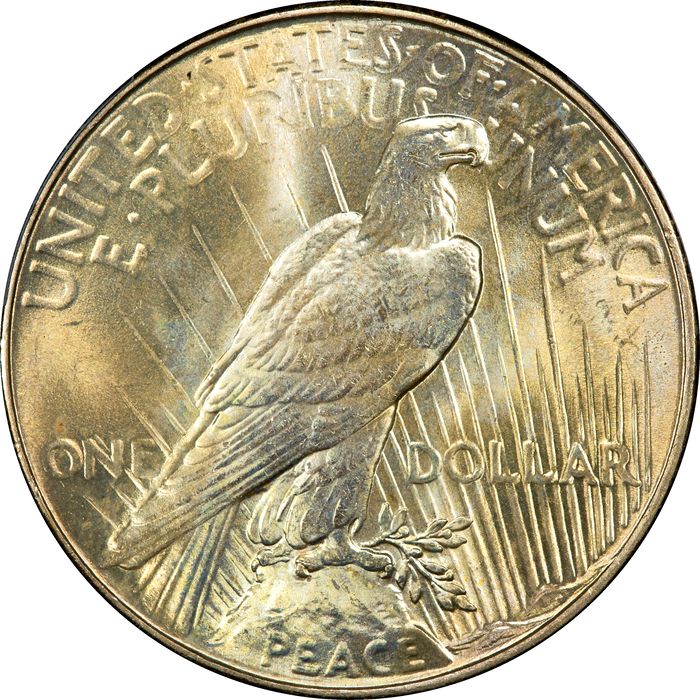 1934 Peace Dollar ($1) Reverse Image