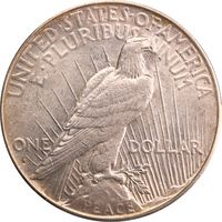 1934-S Peace Dollar ($1) Reverse Image