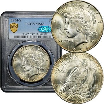 1934-S Peace Dollar ($1) Composite Image