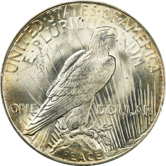 1934-S Peace Dollar ($1) Reverse Image