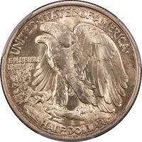 1934 Walking Liberty Half (50c) Reverse Image