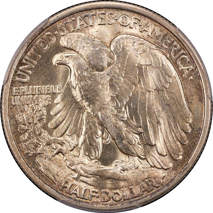 1934 Walking Liberty Half (50c) Reverse Image