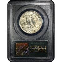 1934 Walking Liberty Half Dollar (50c) OGH Reverse Slab Image