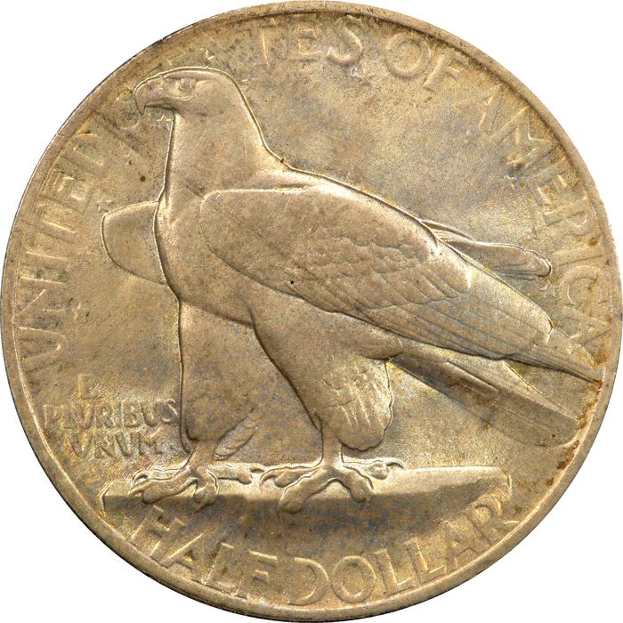 1935 Connecticut Commemorative Half Dollar (50c) Rattler Reverse Image