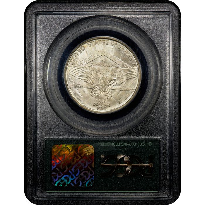 1935-D Arkansas Commemorative Half Dollar (50c) OGH Reverse Slab Image
