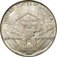 1935-D Arkansas Commemorative Half Dollar (50c) OGH Reverse Image