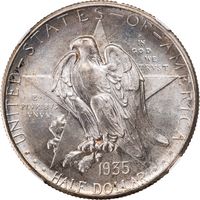 1935-D Texas Commemorative Half Dollar (50c) Obverse Image
