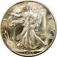1935-D Walking Liberty Half Dollar (50c) Photo 3