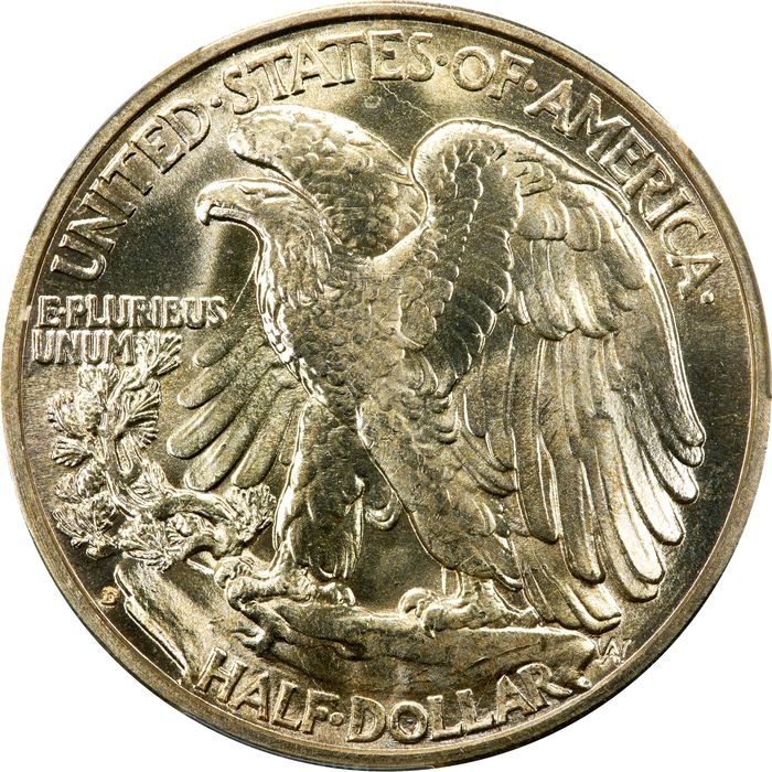 1935-D Walking Liberty Half Dollar (50c) Photo 4