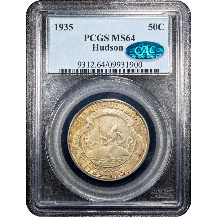 1935 Hudson Commemorative Half Dollar (50c) Obverse Slab Image