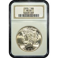 1935 Peace Dollar ($1) Obverse Image