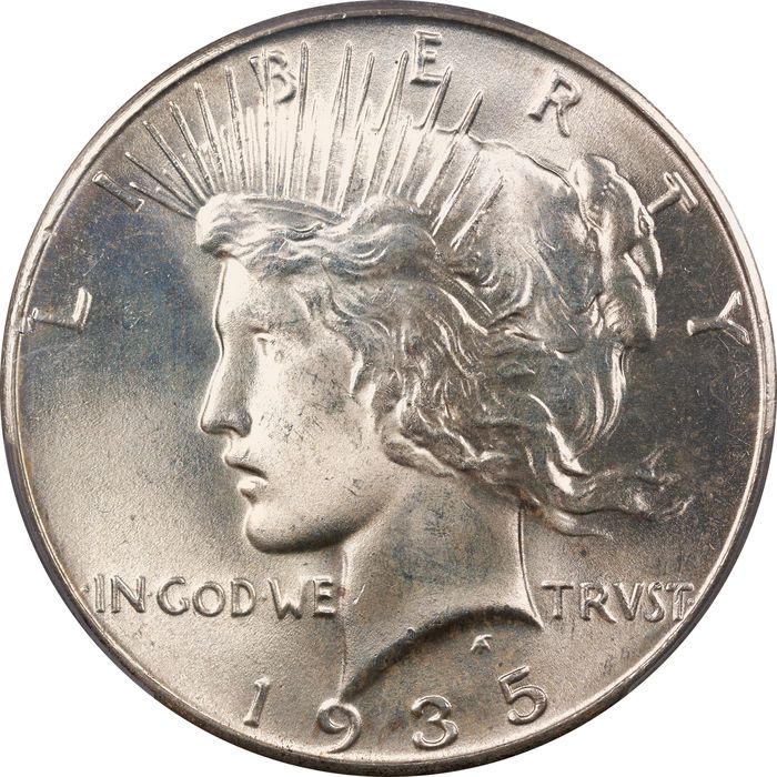 1935 Peace Dollar ($1) Obverse Image