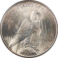 1935 Peace Dollar ($1) Reverse Image