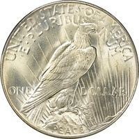1935 Peace Dollar ($1) Reverse Image