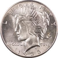1935-S Peace Dollar ($1) Obverse Image